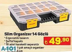 SLİM ORGANİZER 14 GÖZLÜ